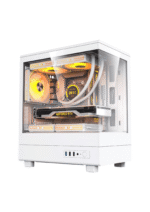 darkFlash DB330M Micro ATX Mid Tower Modern Aesthetic ARGB (WHITE)