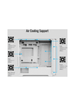 AeroCool D302A (White) ARGB Stylish Mesh Front Panel Design mATX Mini Tower - Image 2