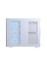 AeroCool P500C (White) ARGB Stylish w/ Panoramic View & Dual Chamber ATX Mid Tower Tempered Glass Gaming Case - Image 2