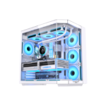 LovingCool LC-HXZ, White 7 FANS Included Mid-Tower Gaming Case