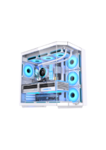 LovingCool LC-HXZ, White 7 FANS Included Mid-Tower Gaming Case