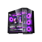LovingCool LC-HXZ, Black 7 FANS Included Mid-Tower Gaming Case