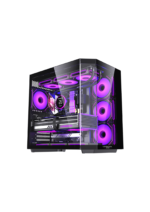 LovingCool LC-HXZ, Black 7 FANS Included Mid-Tower Gaming Case
