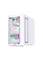 LovingCool LC-HXZ, White 7 FANS Included Mid-Tower Gaming Case - Image 3