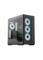 AeroCool D520A (Black) ARGB Stylish 4 Pre-installed 120mm Mid-Tower Gaming Case