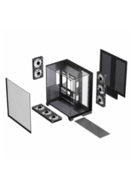 GAMEMAX INFINITY PLUS (No Fans Included) Black Mid-Tower Gaming Case - Image 3