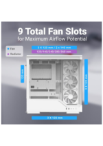 AeroCool P500A DIGI (White) ARGB Stylish 4 Pre-installed 120mm Mid-Tower Gaming Case - Image 4