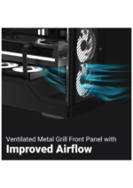 AeroCool D520A (Black) ARGB Stylish 4 Pre-installed 120mm Mid-Tower Gaming Case - Image 4