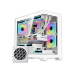 DarkFlash C218M Micro ATX Mid Tower Case 3x120mm Fans With 650w 80+ Bronze White Combo