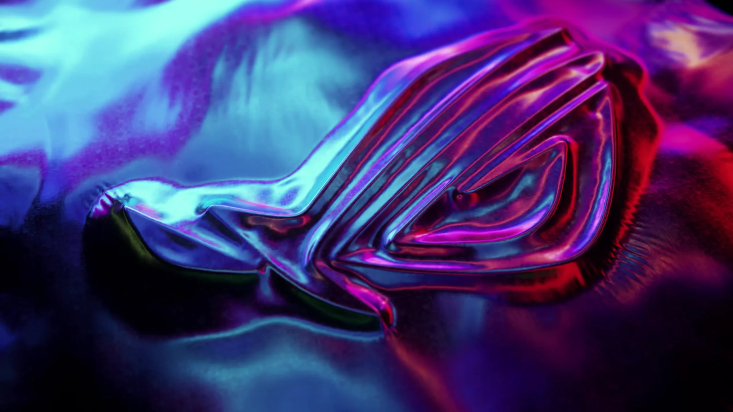 Vibrant neon pink and cyan curved gaming monitor design aesthetic