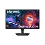 Samsung Odyssey OLED G5 (FG502S) 27" Flat Monitor 2K (2560 x 1440) 180Hz, 0.03ms(GTG), Quantum Dot, HDR10, 99% DCI Coverage, 10Bit, HDMI 2.0, G-Sync Compatible