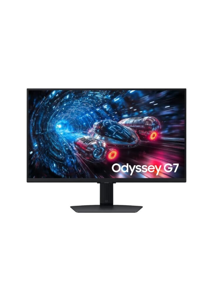 Samsung Odyssey G7 (2025) (FG706) 27" Flat Monitor IPS Dual Mode (4K 180Hz Or FHD 360Hz) 1ms(GTG), 10Bit, HDR10+, 99% sRGB, HDMI 2.1, G-Sync Compatible w/ New Design, Ergonomic Stand