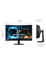 Samsung Odyssey G7 (2025) (FG750) 37" Curved Monitor VA 4K UHD (3840 x 2160) 165Hz 1ms(GTG), 10Bit, HDR10+, 99% sRGB, HDMI 2.1, FreeSync Premium Pro w/ New Design, Core Sync, Ergonomic Stand — view 2
