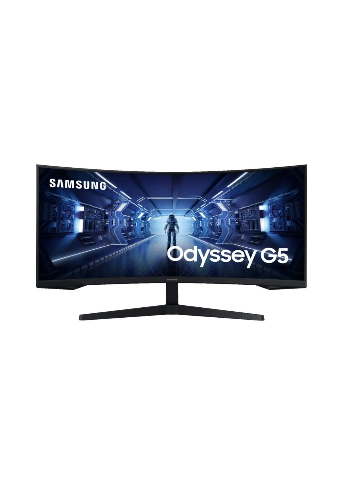 SAMSUNG Odyssey G5 34-inch 165Hz 1ms Ultra-Wide UWQHD 2K Curved Gaming Monitor — Image 1 SAMSUNG Odyssey G5 34-inch 165Hz 1ms Ultra-Wide UWQHD 2K Curved Gaming Monitor