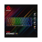 FANTECH ATOM63 MK859 Wired RGB 60% Mechanical, Red Switch, Wired Gaming Keyboard (عربي)