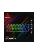 FANTECH ATOM63 MK859 Wired RGB 60% Mechanical, Red Switch, Wired Gaming Keyboard (عربي)