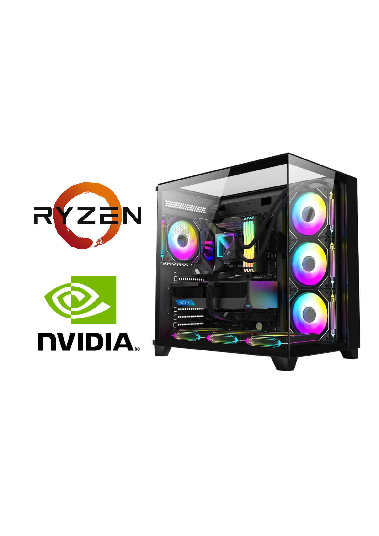 33 AMD Ryzen 7 9800X3d, RTX 5070 Ti 16GB, 16Gb DDR5 5600Mhz, 500Gb Storage Gaming Pc Build - Image 1