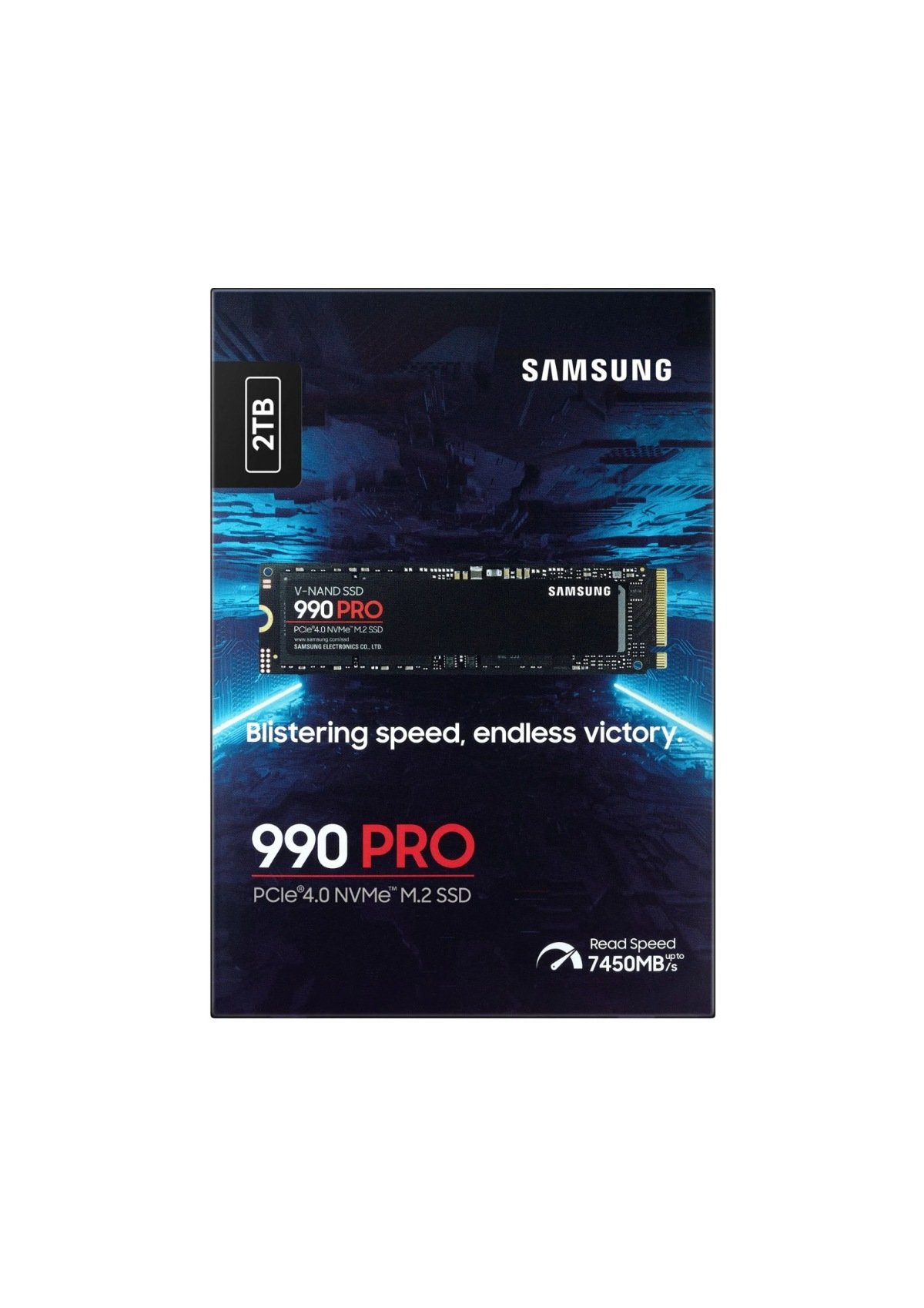 Samsung 990 PRO 2TB PCIe 4.0 NVMe M.2 SSD – 7450/6900 MB/s Sequential Read/Write — Image 1 Samsung 990 PRO 2TB PCIe 4.0 NVMe M.2 SSD-Sequential Read/Write (7450/6900 MB/s)