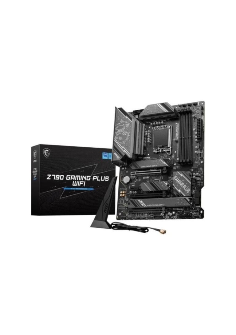 MSI Z790 GAMING PLUS WIFI (Wi-Fi 6E), Intel 14th 13th 12th Series, LGA 1700/DDR5/PCIe 5.0/4xM.2 - ATX Gaming MotherBoard
