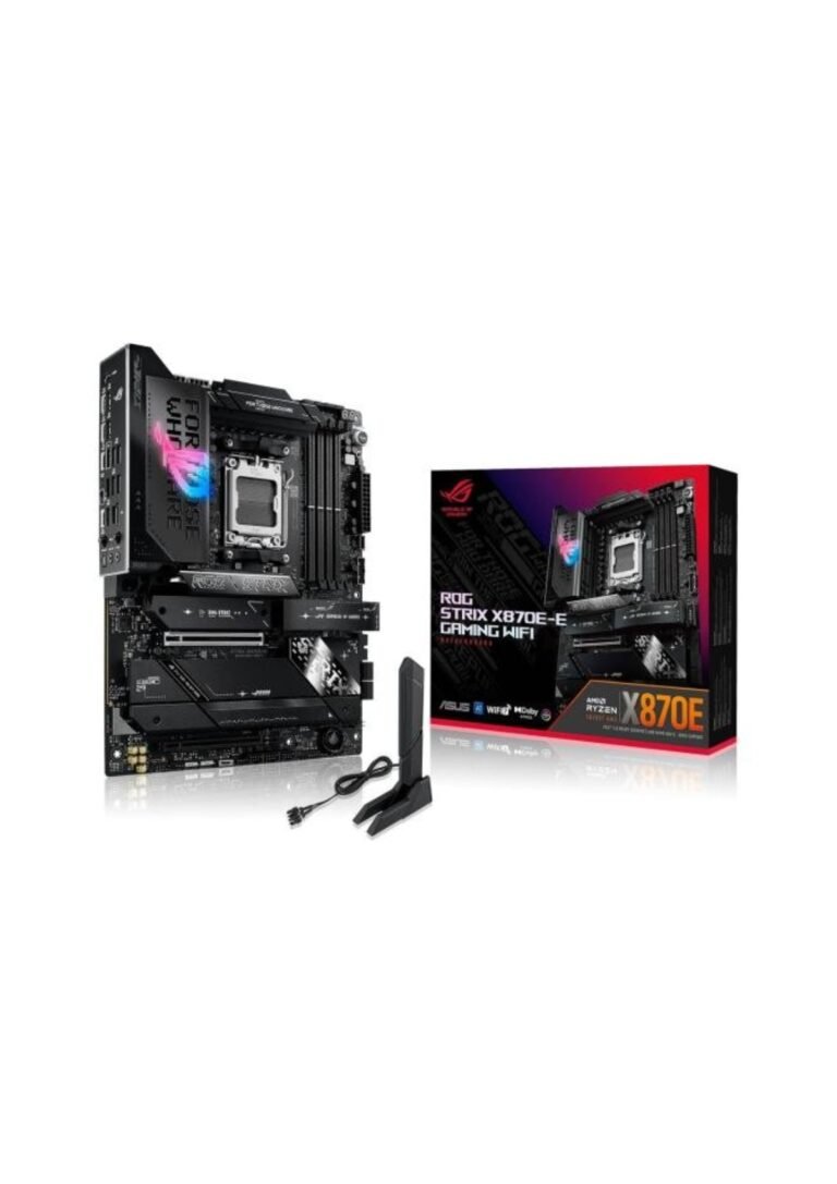 ASUS ROG STRIX X870E-E GAMING WIFI (Wi-Fi 7) AMD RYZEN 7000 8000 9000 Series AM5/DDR5/PCIe 5.0/5xM.2 - ATX Gaming Motherboard