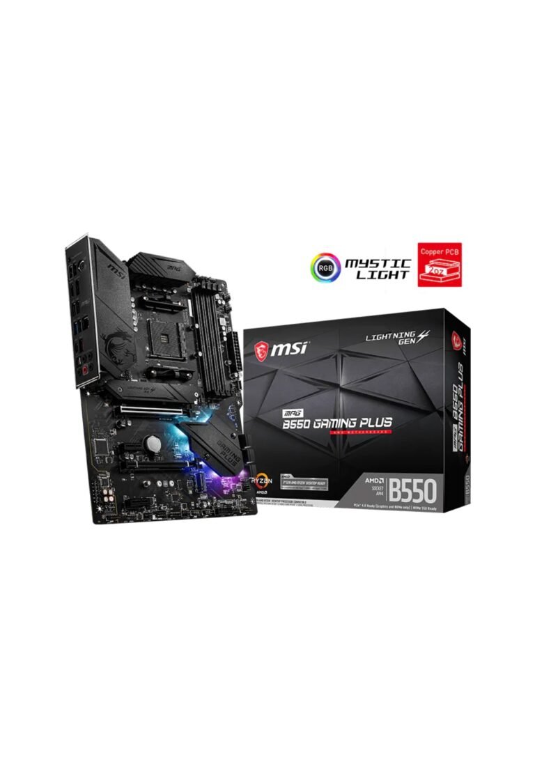 MSI MPG B550 GAMING PLUS AM4 AMD B550 SATA 6Gb/s USB 3.0 ATX AMD Motherboard
