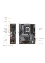 GIGABYTE X870 EAGLE WIFI 7 AMD Socket AM5, Dual Channel DDR5, AMD X870 Chipset, DDR5 Up to 256GB Memory, EZ-Latch Plus, 3 x M.2 Slots — view 3