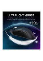 ATTACK SHARK R1 Wireless Gaming Mouse,Tri-Mode Connection (2.4G/Wired/BT5.2),55g Lightweight,18K DPI Optical Sensor,HUYU 20 Million Key Life,Ergonomic Design,for PC/Laptop/Win/Mac(Black) — view 2