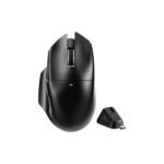 ATTACK SHARK V6 65g Wireless Gaming Mouse with RGB Magnetic Charging Dock,BT/2.4GHz Wireless/Wired Mouse 1K Polling,PixArt PAW3311 Sensor,25000DPI,Office Gamer Mice for PC/Win/Mac(Black)