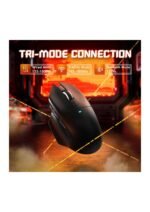 ATTACK SHARK V6 65g Wireless Gaming Mouse with RGB Magnetic Charging Dock,BT/2.4GHz Wireless/Wired Mouse 1K Polling,PixArt PAW3311 Sensor,25000DPI,Office Gamer Mice for PC/Win/Mac(Black) — view 2
