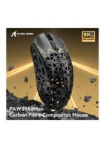 ATTACK SHARK R5Ultra 8K Carbon Fiber Wireless Gaming Mouse with 42000 DPI -PAW3950 MAX Sensor -39g Ultra-Lightweight-Nordic 52840 MCU Chip-Wired/BT/2.4GHz Wirelss Programmable Mouse for PC/Mac (Black) — view 2