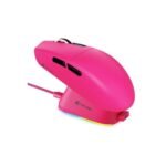 ATTACK SHARK G3PRO Wireless Gaming Mouse with RGB Charging Dock,2.4G/USB-C Wired/BT PAW3311 Optical Sensor 1K Polling Rate Adjustable 25K DPI,500mAh Battery Ultra Lightweight 59g Mice(Red)