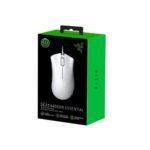 Razer DeathAdder Wired Essential Gaming Mouse 6400 DPI Optical Sensor 5 Programmable Buttons Mechanical Switches Rubber Side Grips-White
