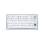GravaStar Mercury K1 75% Wireless Mechanical Gaming Keyboard, Aluminum Alloy Exoskeleton Design, Gasket Custom Keyboard Hot-Swap Socket, Linear Switches, RGB Backlit, White
