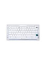 GravaStar Mercury K1 75% Wireless Mechanical Gaming Keyboard, Aluminum Alloy Exoskeleton Design, Gasket Custom Keyboard Hot-Swap Socket, Linear Switches, RGB Backlit, White