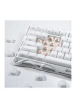 GravaStar Mercury K1 75% Wireless Mechanical Gaming Keyboard, Aluminum Alloy Exoskeleton Design, Gasket Custom Keyboard Hot-Swap Socket, Linear Switches, RGB Backlit, White — view 2