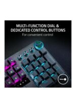 Razer Huntsman V3 Pro Esports Gaming Keyboard: Analog Optical Switches - Razer Snap Tap - Rapid Trigger - Adjustable Actuation - Media Keys & Dial - Doubleshot PBT Keycaps - Wrist Rest - Black — view 2