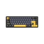 ATTACK SHARK X65 HE Wired Rapid Trigger Magnetic Switch 65% Mechanical Gaming Keyboard, Hall Effect Top Mounted RGB Hot Swap, Adjustable Actuation, 8KHZ Polling Rate, PBT Keycaps for Win/Mac (Star Black) (عربي)