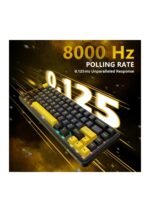 ATTACK SHARK X65 HE Wired Rapid Trigger Magnetic Switch 65% Mechanical Gaming Keyboard, Hall Effect Top Mounted RGB Hot Swap, Adjustable Actuation, 8KHZ Polling Rate, PBT Keycaps for Win/Mac (Star Black) (عربي) — view 4