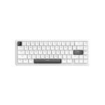 ATTACK SHARK X65 HE Wired Rapid Trigger Magnetic Switch 65% Mechanical Gaming Keyboard, Hall Effect Top Mounted RGB Hot Swap,Adjustable Actuation,8KHZ Polling Rate,PBT Keycaps for Win/Mac(White) (عربي)