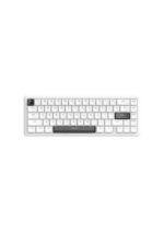 ATTACK SHARK X65 HE Wired Rapid Trigger Magnetic Switch 65% Mechanical Gaming Keyboard, Hall Effect Top Mounted RGB Hot Swap,Adjustable Actuation,8KHZ Polling Rate,PBT Keycaps for Win/Mac(White) (عربي)