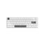 ATTACK SHARK X65 HE Wired Rapid Trigger Magnetic Switch 65% Mechanical Gaming Keyboard, Hall Effect Top Mounted RGB Hot Swap,Adjustable Actuation,8KHZ Polling Rate,PBT Keycaps for Win/Mac(White) (عربي)