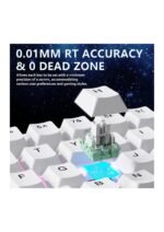 ATTACK SHARK X65 HE Wired Rapid Trigger Magnetic Switch 65% Mechanical Gaming Keyboard, Hall Effect Top Mounted RGB Hot Swap,Adjustable Actuation,8KHZ Polling Rate,PBT Keycaps for Win/Mac(White) (عربي) — view 2