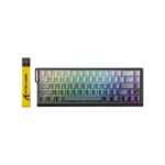 ATTACK SHARK X68 HE Rapid Trigger Mechanical Gaming Keyboard 60% Wired TKL with Adjustable Actuation, Hall Effect Magnetic Switch, 8KHz Polling Rate, RGB Backlit, Top Mount, Side Printed Keycap (Moonlight)