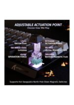 ATTACK SHARK X68 HE Rapid Trigger Mechanical Gaming Keyboard 60% Wired TKL with Adjustable Actuation, Hall Effect Magnetic Switch, 8KHz Polling Rate, RGB Backlit, Top Mount, Side Printed Keycap (Moonlight) — view 2