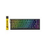 ATTACK SHARK X68 HE Rapid Trigger Mechanical Gaming Keyboard 60% Wired with Adjustable Actuation,Hall Effect Magnetic Switch,8KHz Polling Rate,RGB Backlit,Top Mount,Side Printed Keycap(Black Contour)