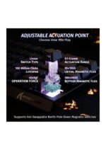 ATTACK SHARK X68 HE Rapid Trigger Mechanical Gaming Keyboard 60% Wired with Adjustable Actuation,Hall Effect Magnetic Switch,8KHz Polling Rate,RGB Backlit,Top Mount,Side Printed Keycap(Black Contour) — view 2
