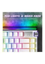 ATTACK SHARK R85HE Wired 75% Hall Effect Rapid Trigger Mechanical RGB Gaming Keyboard with 8K Polling,0.05mm RT Accuracy,0.08MS Latency,Magnetic Switch,5Layer Sound Damped,Driver for PC(White Contour) — view 2