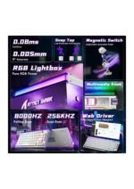 ATTACK SHARK R85HE Wired 75% Hall Effect Rapid Trigger Mechanical RGB Gaming Keyboard with 8K Polling,0.05mm RT Accuracy,0.08MS Latency,Magnetic Switch,5Layer Sound Damped,Driver for PC(White Contour) — view 3