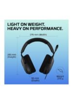 HyperX Cloud Stinger 2 Core – PC Gaming Headset, Lightweight Over-Ear Headset with mic, Swivel-to-Mute mic Function, DTS Headphone:X Spatial Audio, 40mm Drivers — view 3
