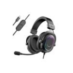 FIFINE AmpliGame H6 USB Headset for PC Gaming with RGB, In-line Controls of 7.1 Surround Sound, EQ modes Volume & Mute